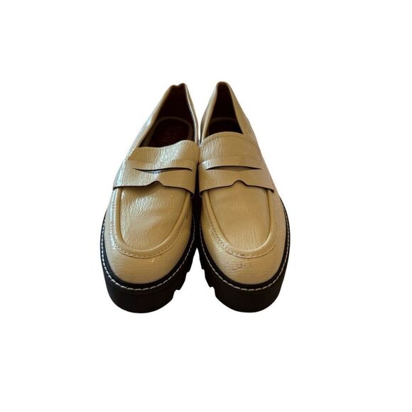 Franco Sarto Womens Beige Leather Round Toe Slip On Loafers Shoes Size 8.5 - Picture 13 of 14